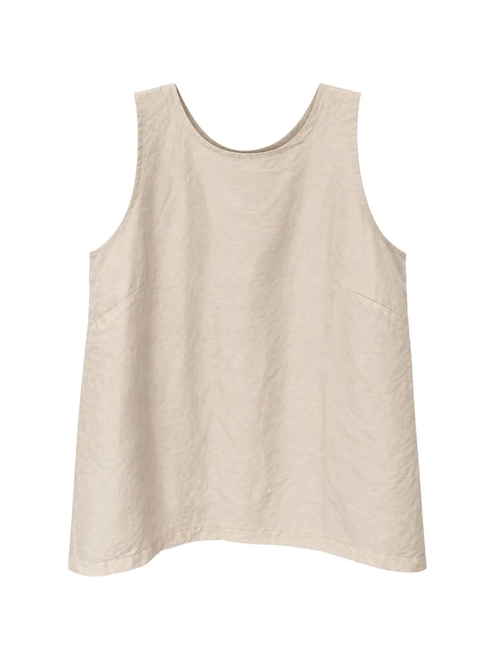 sleeveless scoop-neck top - 1