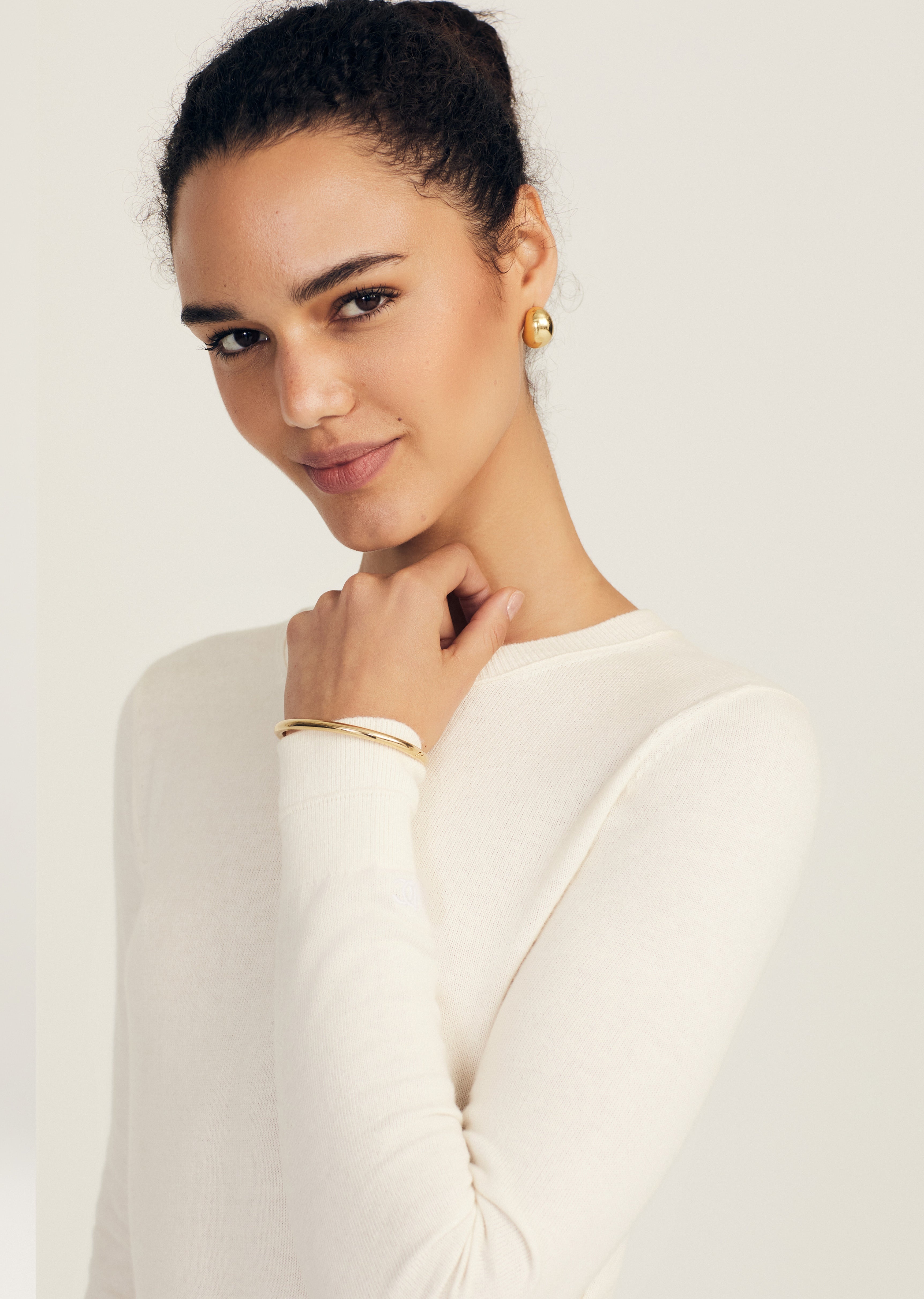 ALIZEE LONG SLEEVE CREW NECK SWEATER - 2