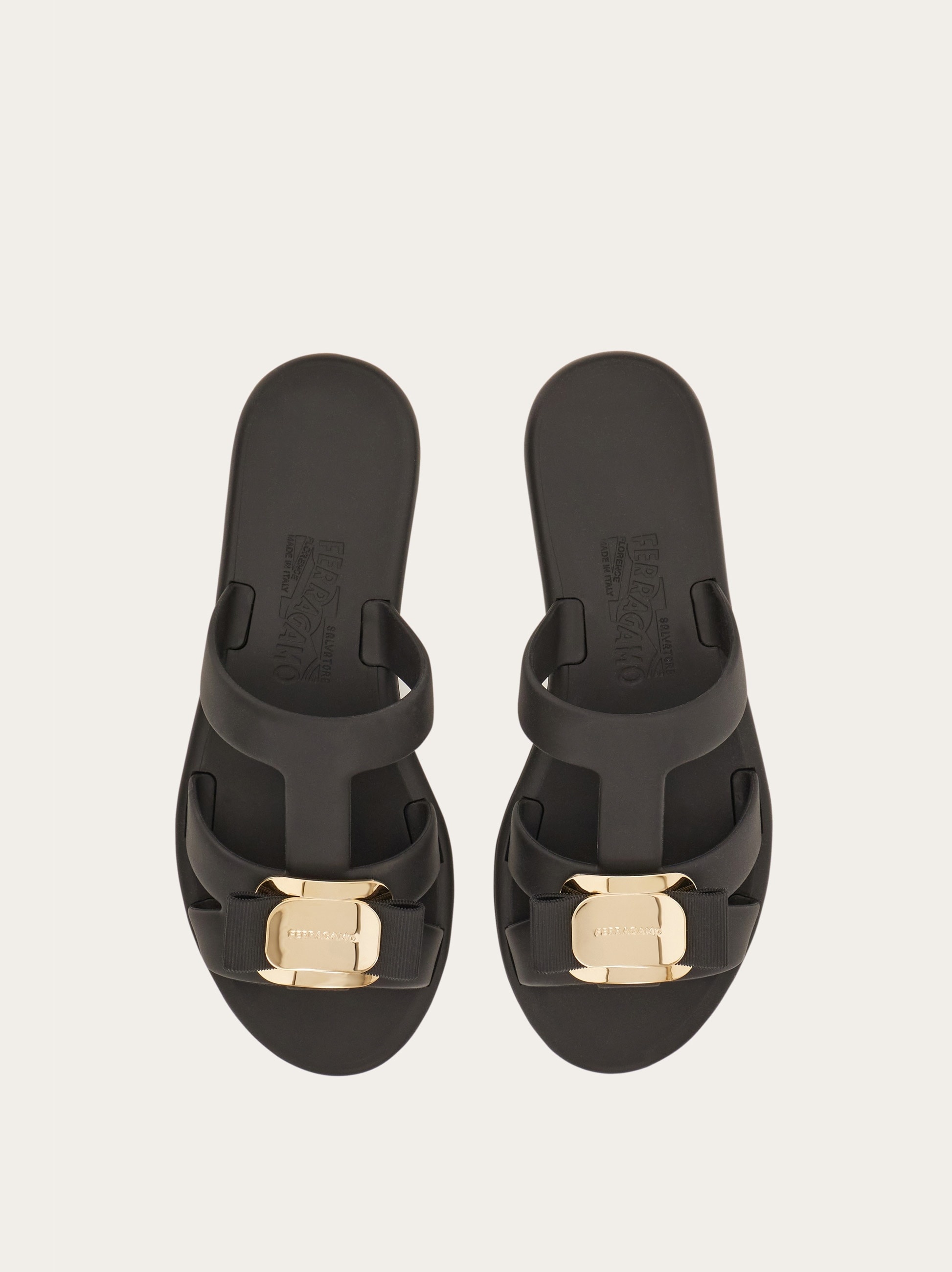 FERRAGAMO New Vara plate strappy slide | REVERSIBLE