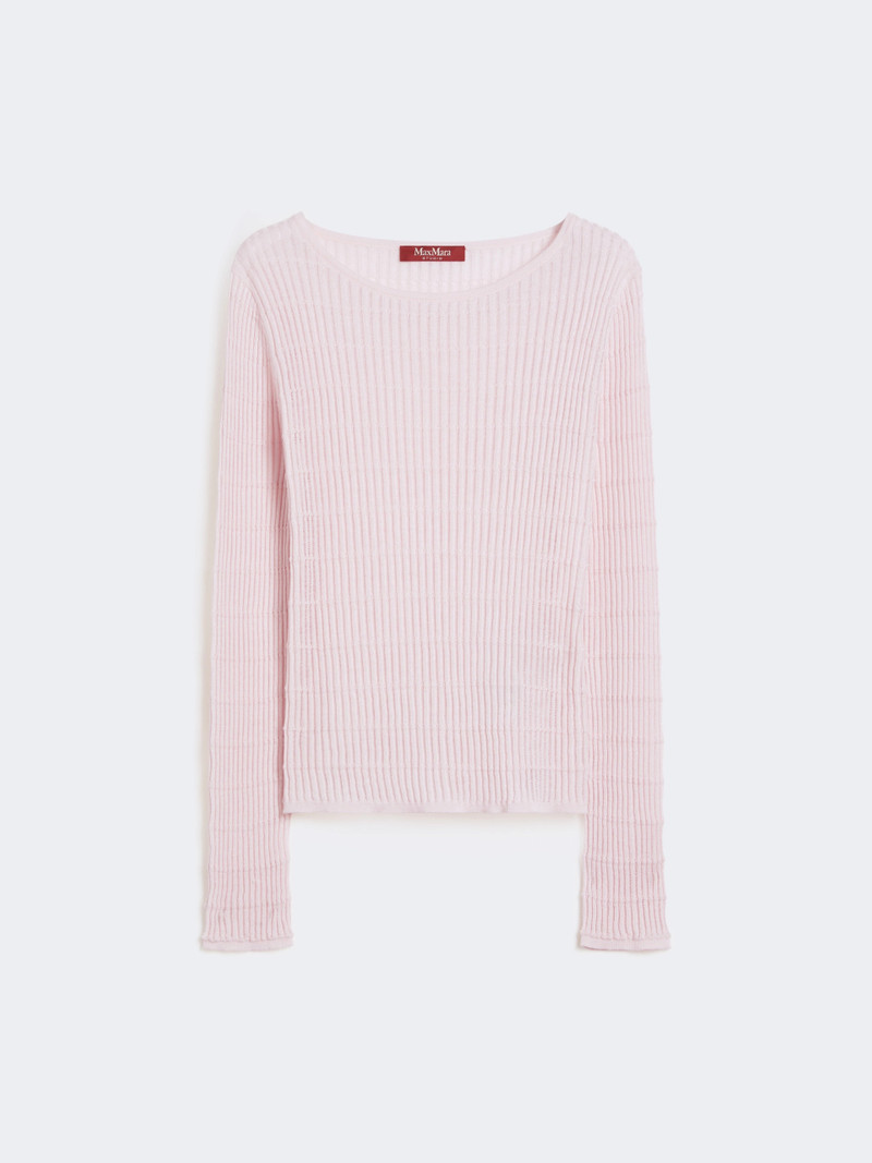 PEDONE Slim-fit wool and silk sweater - PINK 1