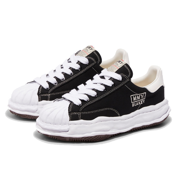 Maison MIHARA YASUHIRO BLAKEY OG Sole Canvas Low-top Sneaker 'Black' A08FW735-BLK - 2