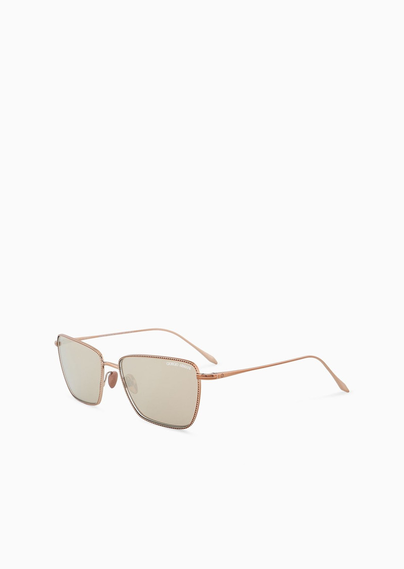 GIORGIO ARMANI Women’s rectangular sunglasses outlook