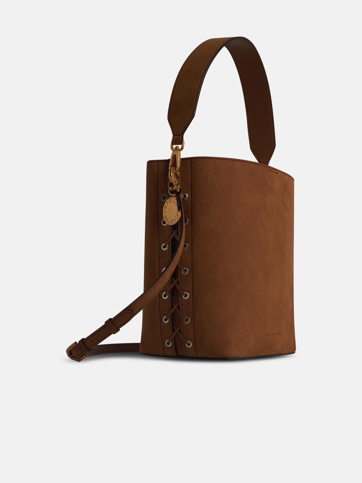'SOFT' BROWN SUEDE CROSSBODY BAG - 2