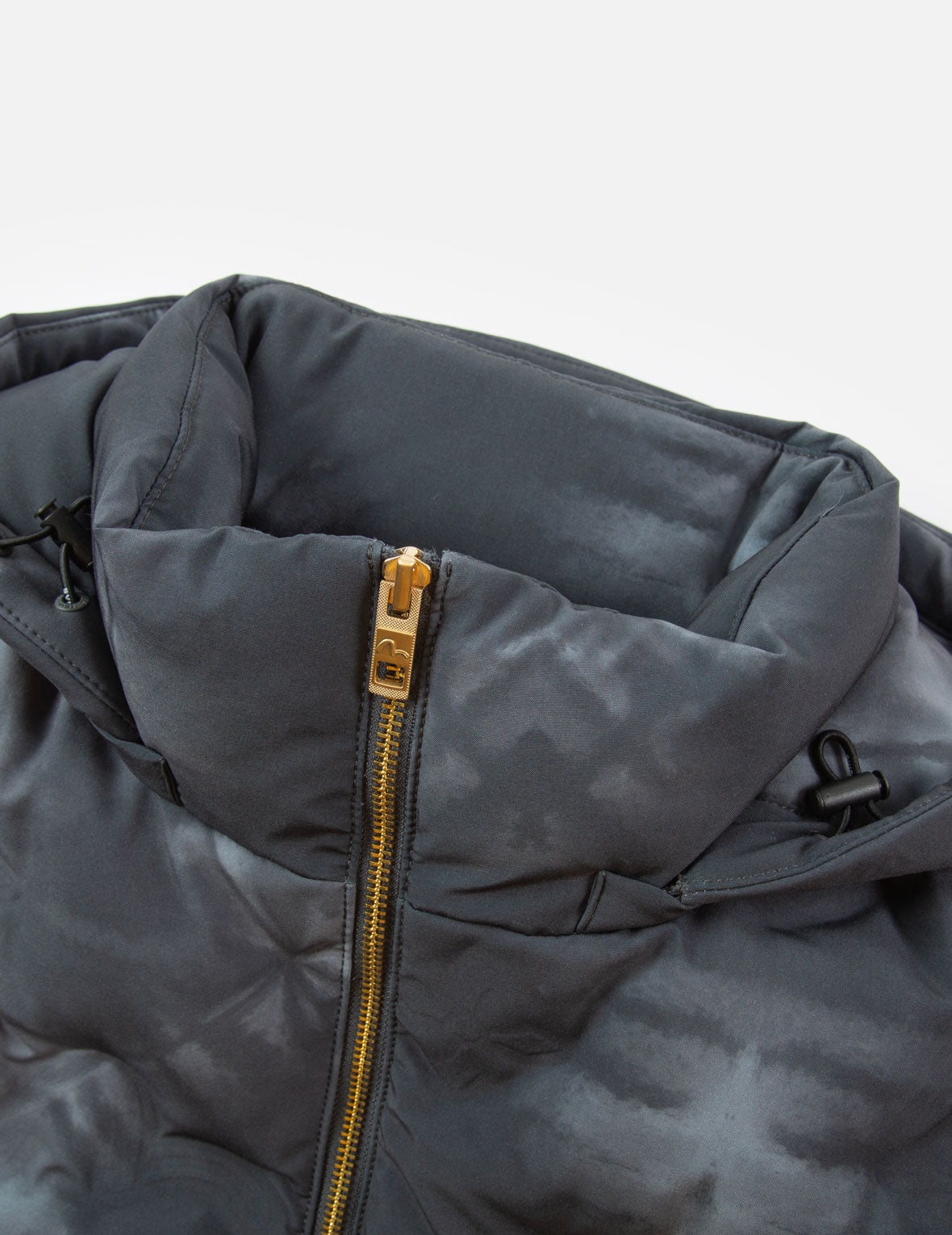 Embossed Graphics Tie Dye Print Down Jacket - 6