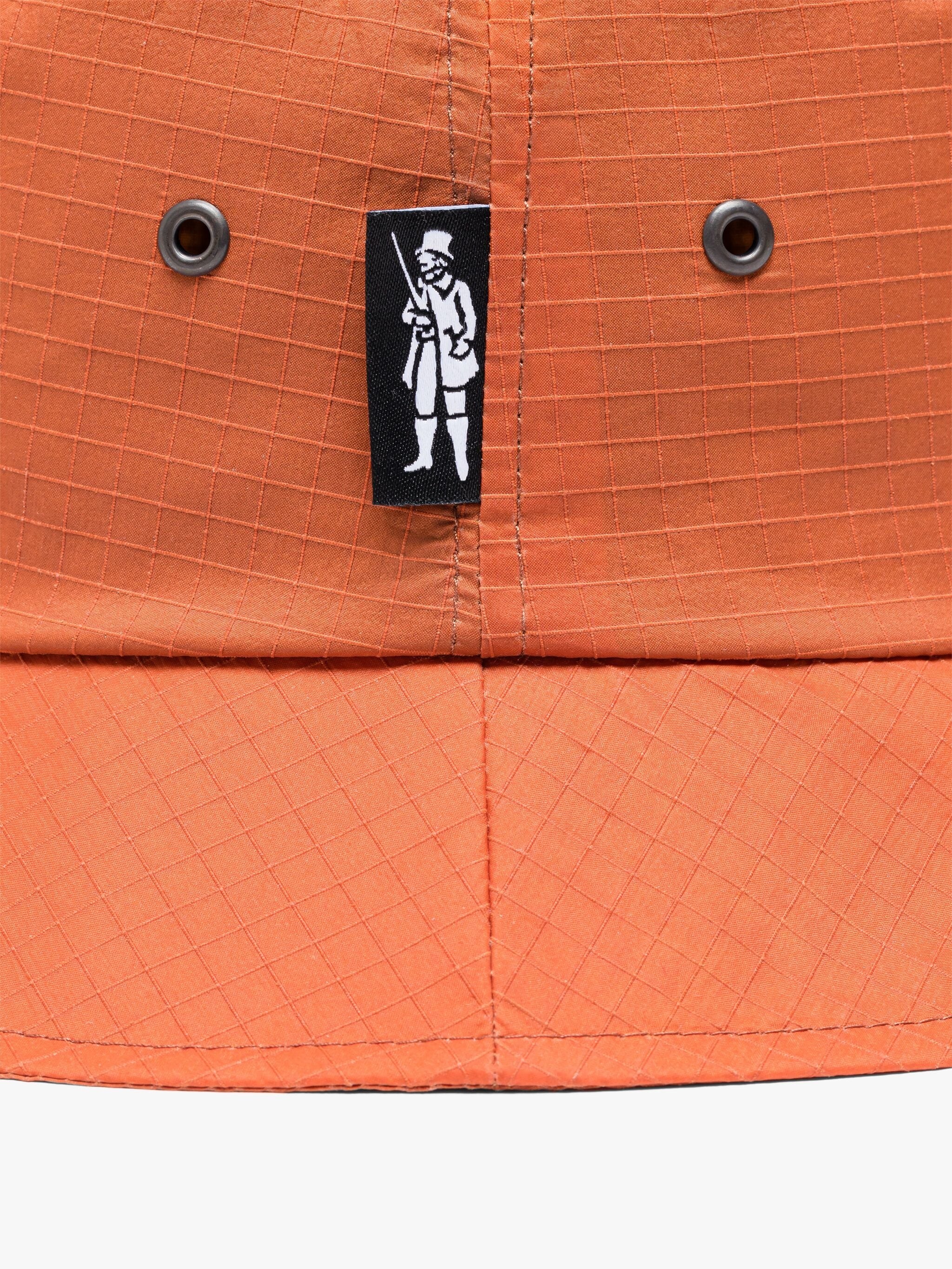 PELTING ORANGE RECYCLED NYLON BUCKET HAT - 2