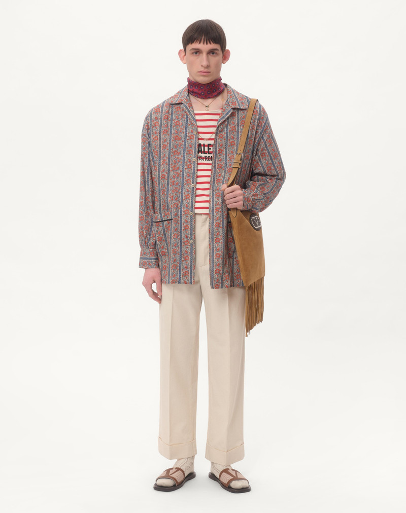 Valentino COTTON MUSLIN PAJAMA SHIRT WITH VOYAGE IMAGINAIRE PRINT outlook