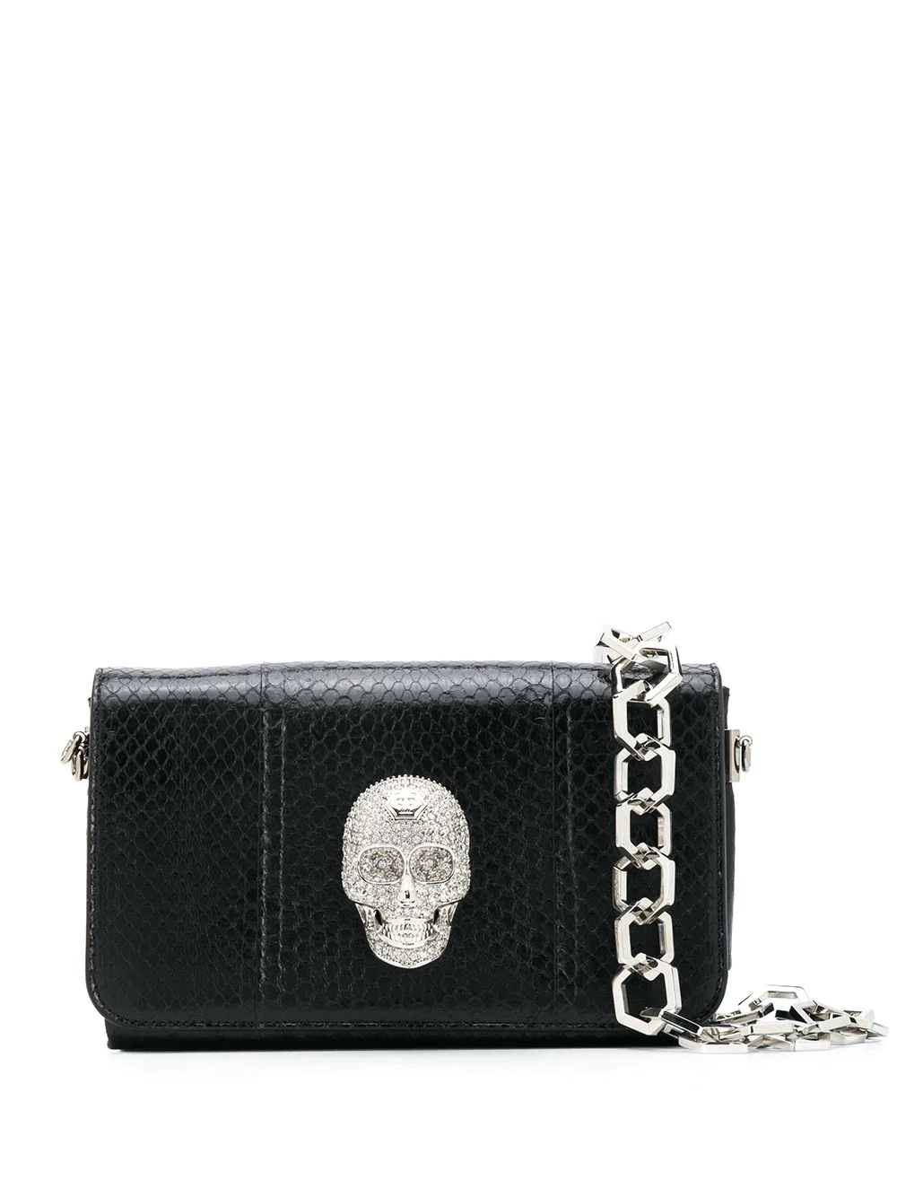 embellished skull tote bag - 1