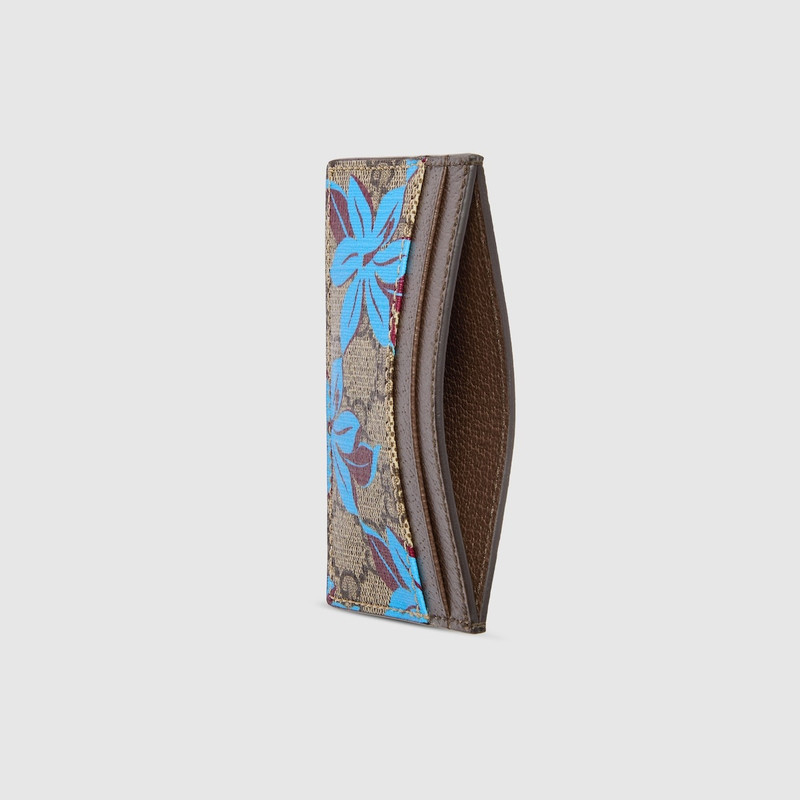 GUCCI GG printed card case wallet outlook