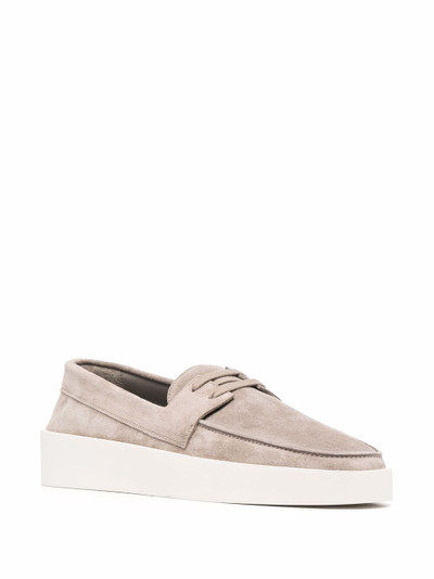 Fear of God almond-toe lace-detail loafers outlook