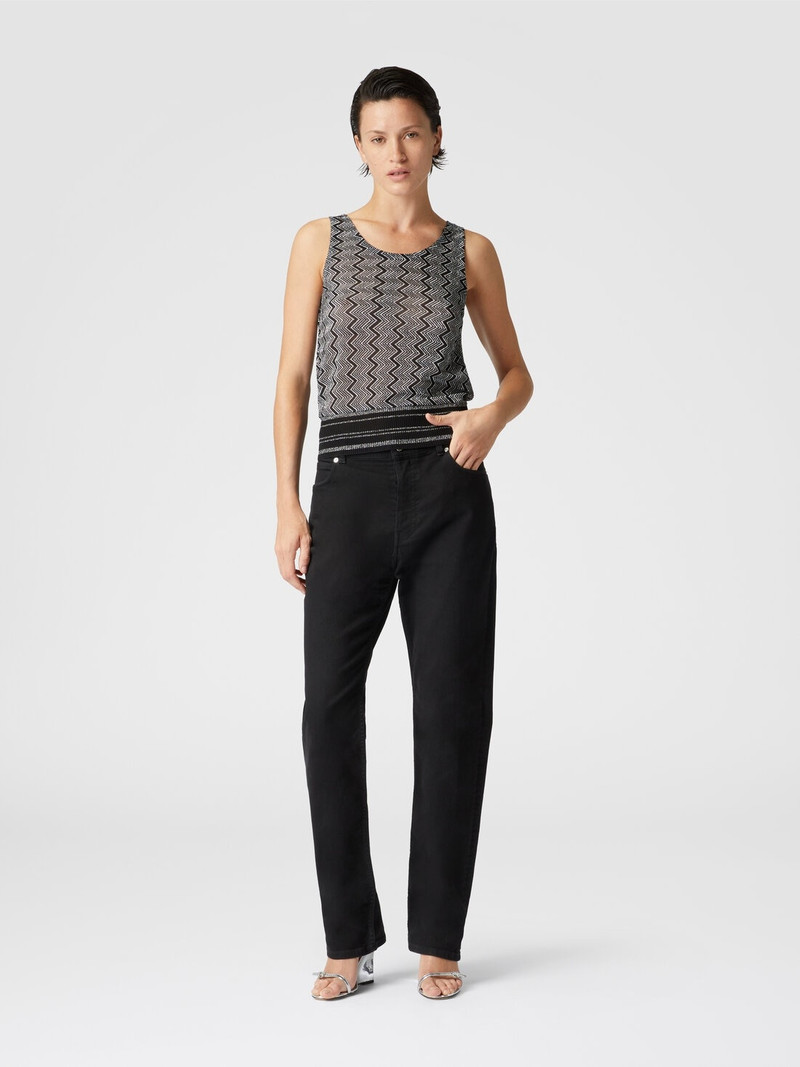 Missoni Top with zig zag lamé motif outlook