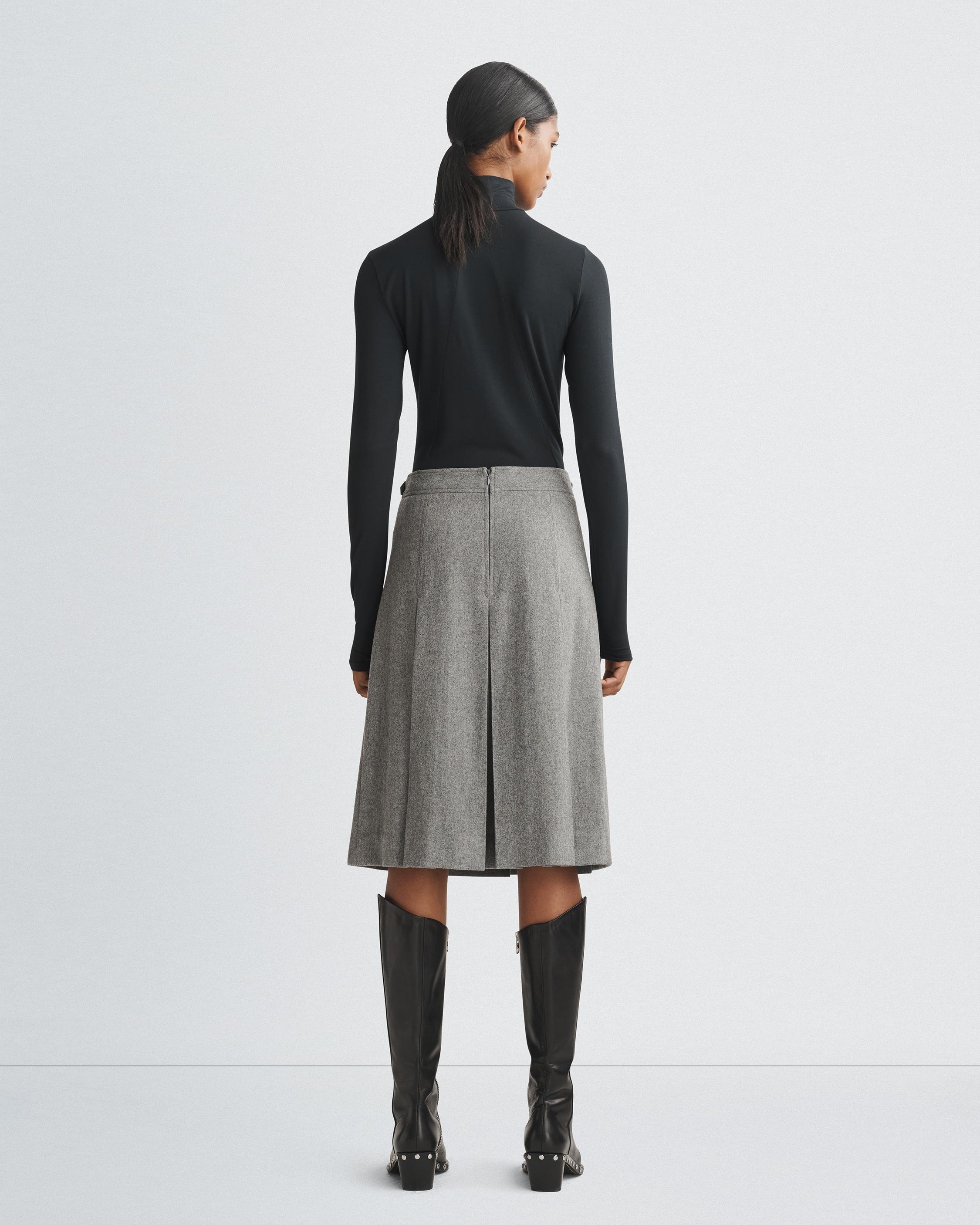 Garnet Italian Wool Skirt
Midi - 4