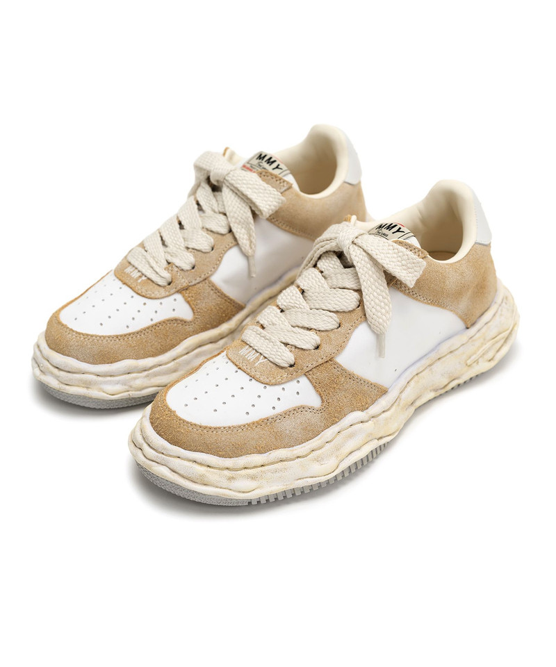 "WAYNE" OG Sole Mix Material Low-top Sneaker 7