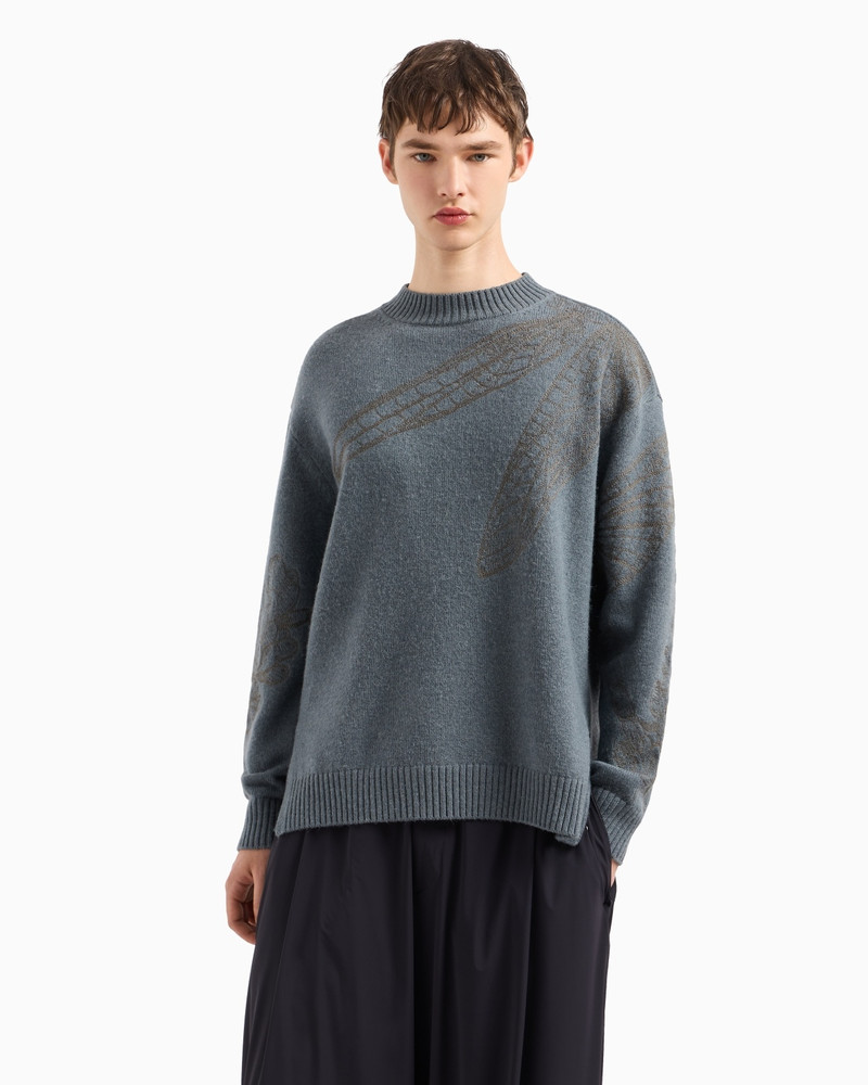ALPACA-BLEND JUMPER WITH FLOWER AND DRAGONFLY EMBROIDERY 2