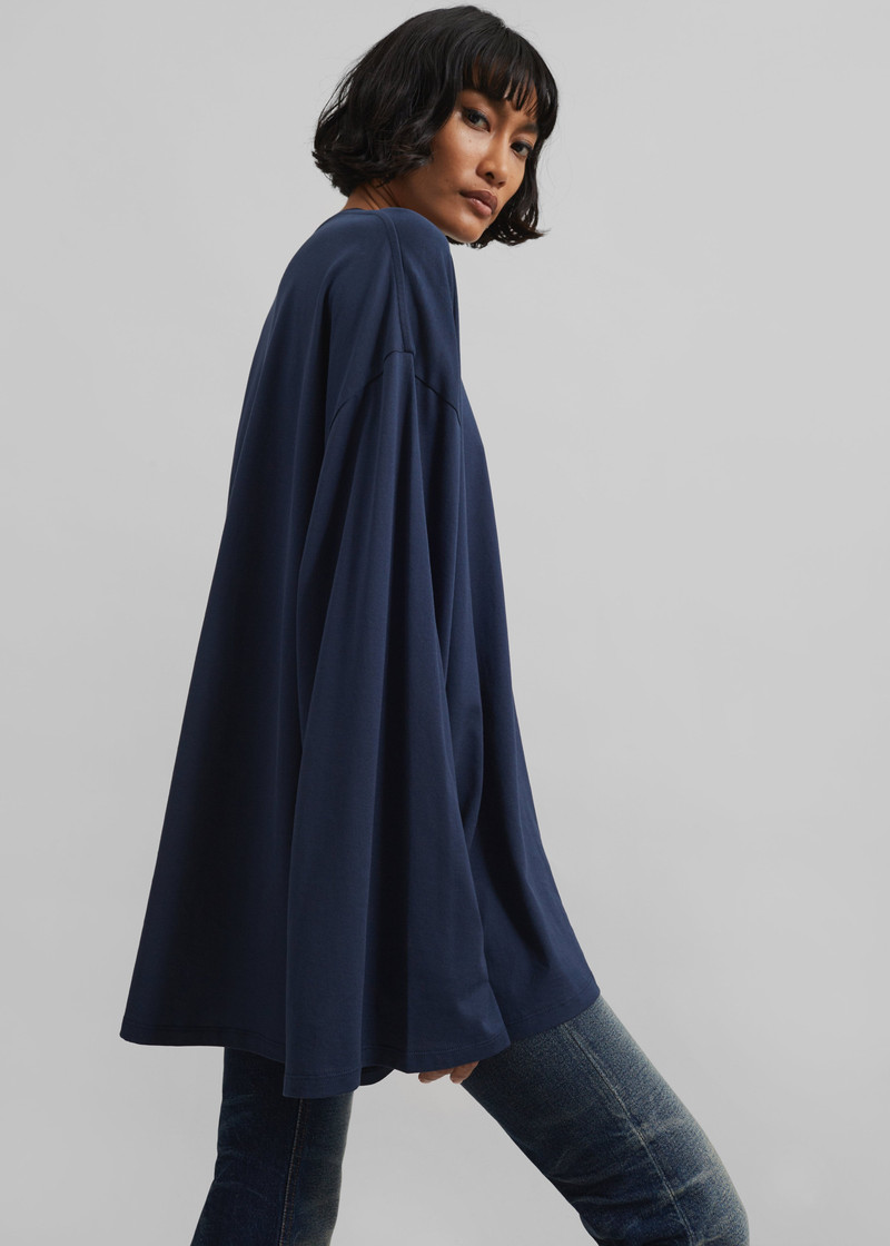 Rio Oversized Sleeve Tee - Dark Navy 3