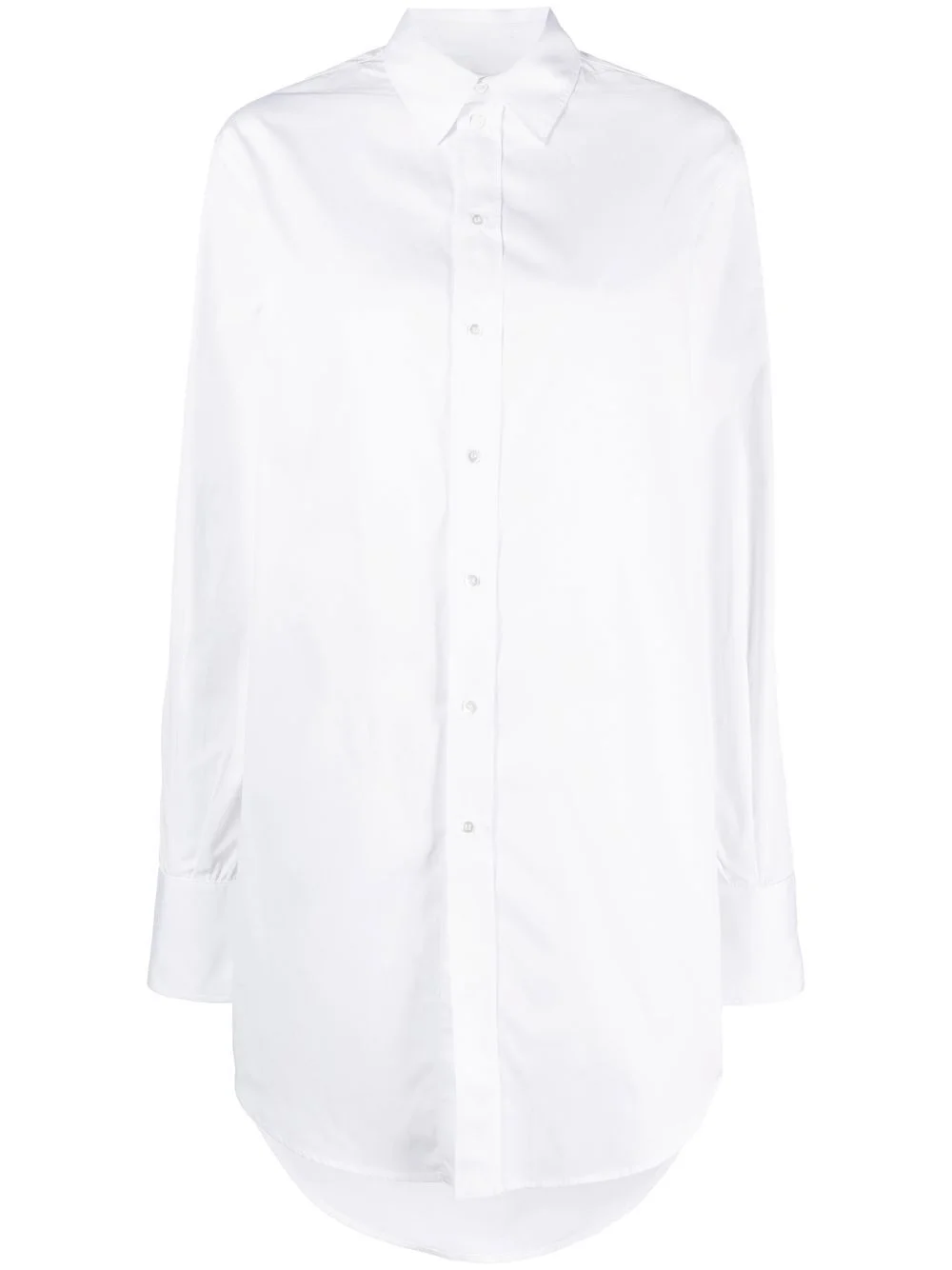 long-length cotton shirt - 1