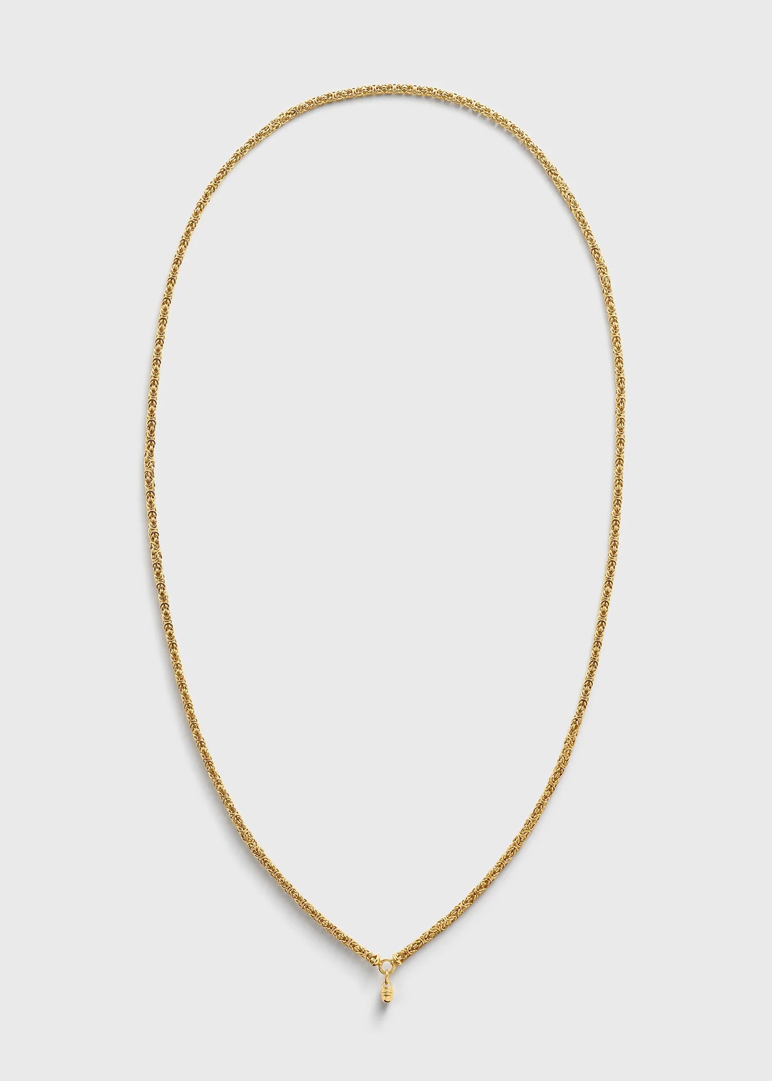 Elongated byzantine necklace gold - 1