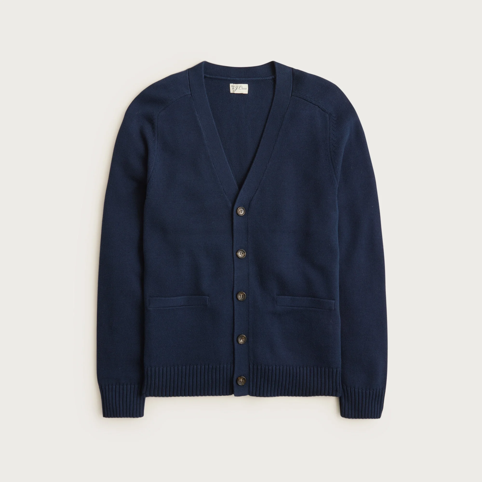 Heritage cotton V-neck cardigan - 1