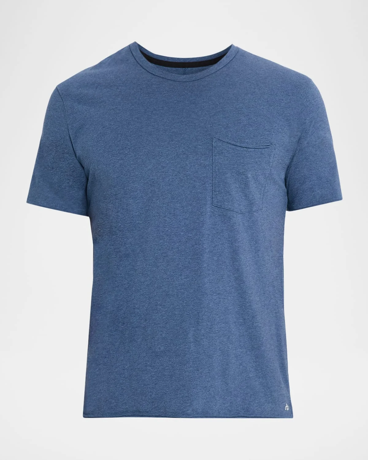 Men's Melange Cotton Pocket T-Shirt - 1