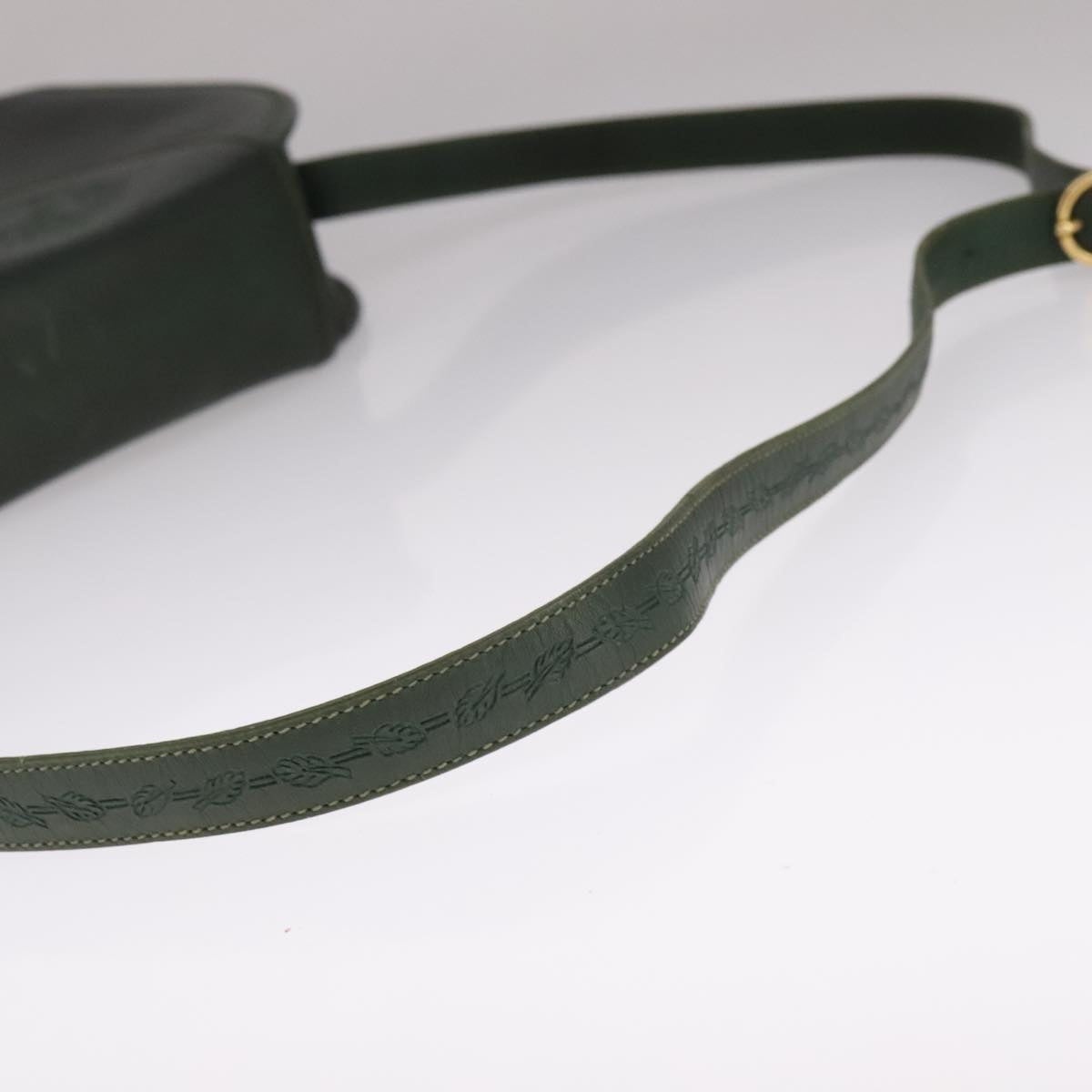 Burberry Shoulder Bag Leather Green - 7