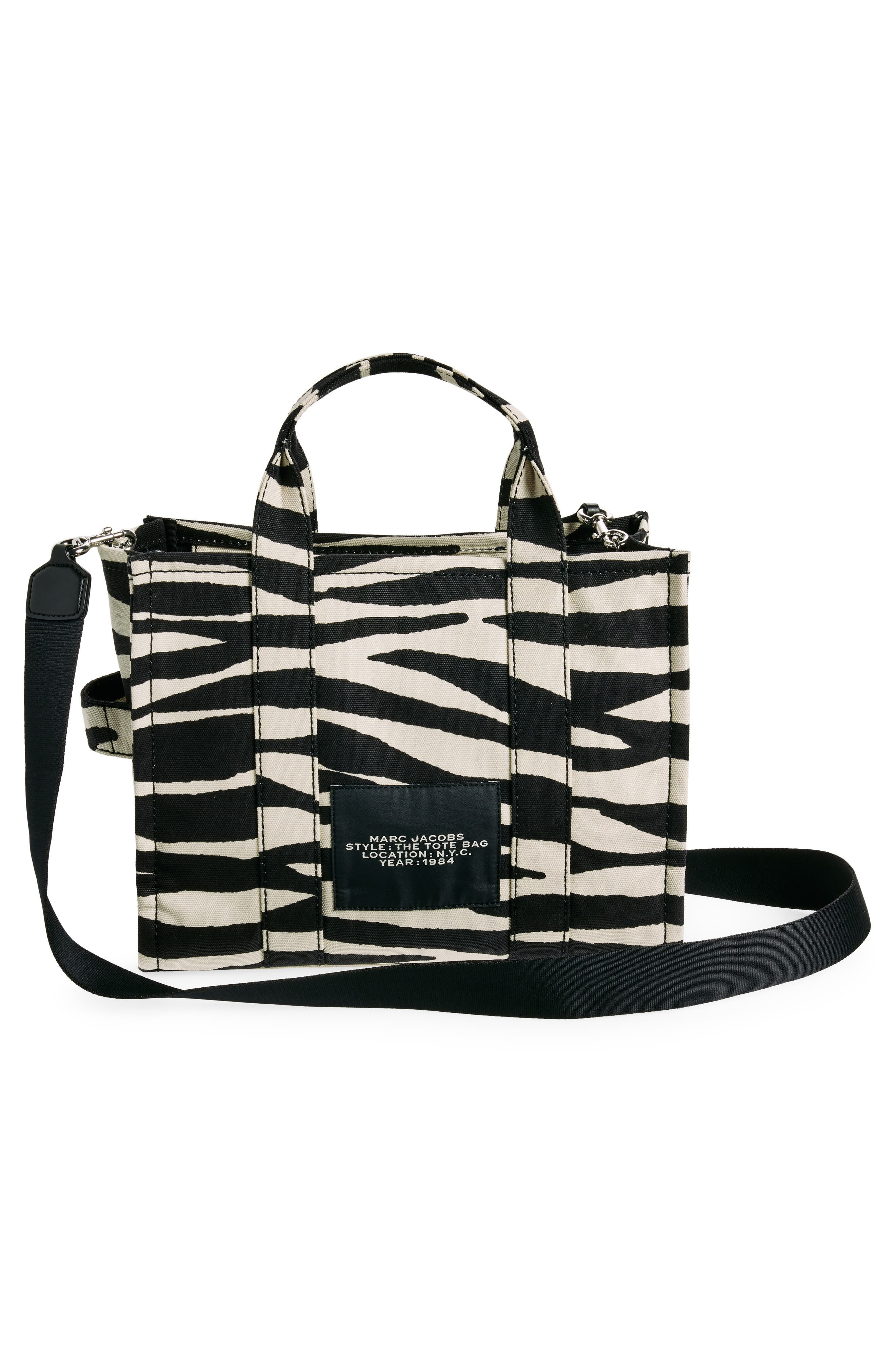 Marc Jacobs The Medium Canvas Tote in Black/White at Nordstrom - 4