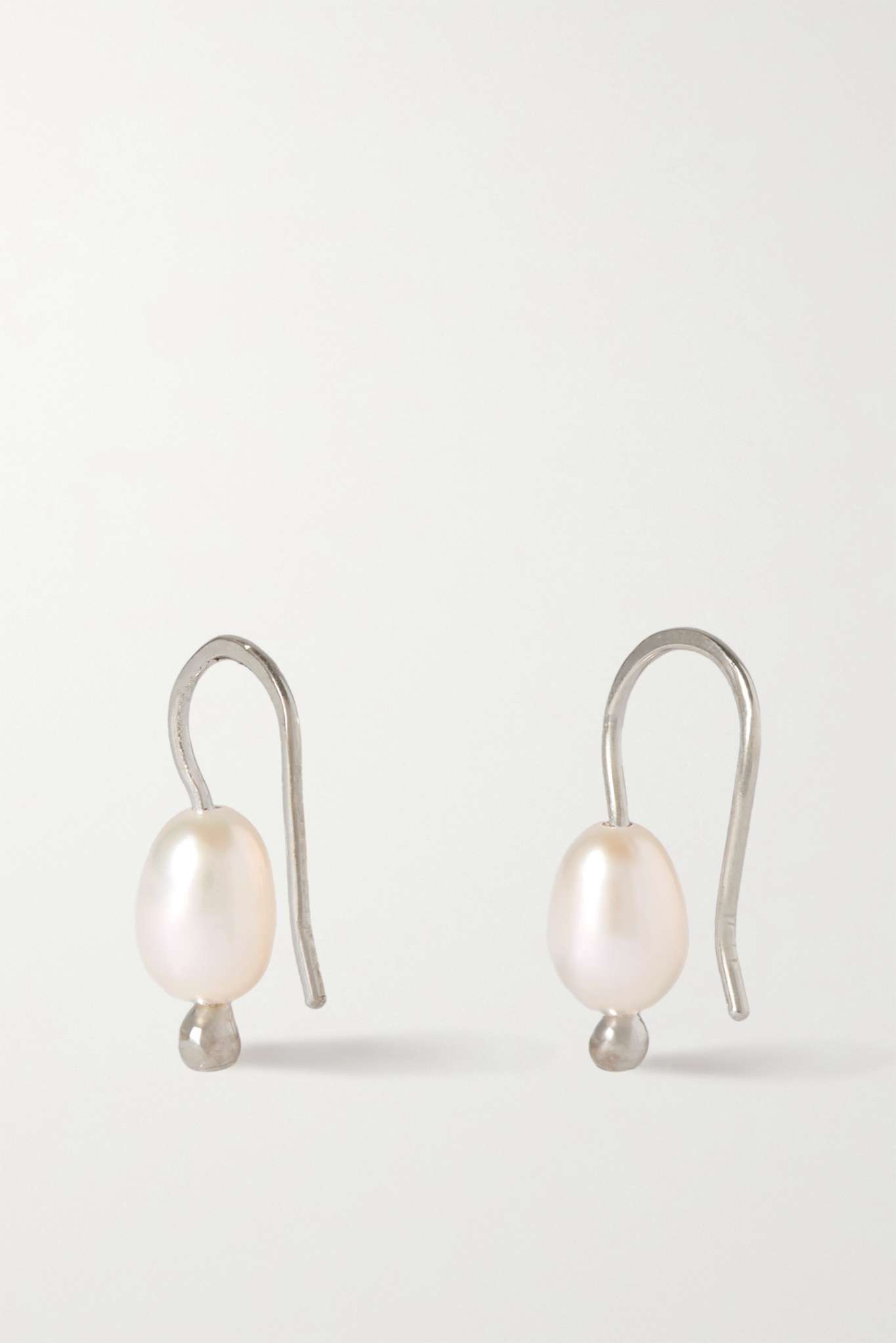 Mermaid silver and pearl earrings - 3
