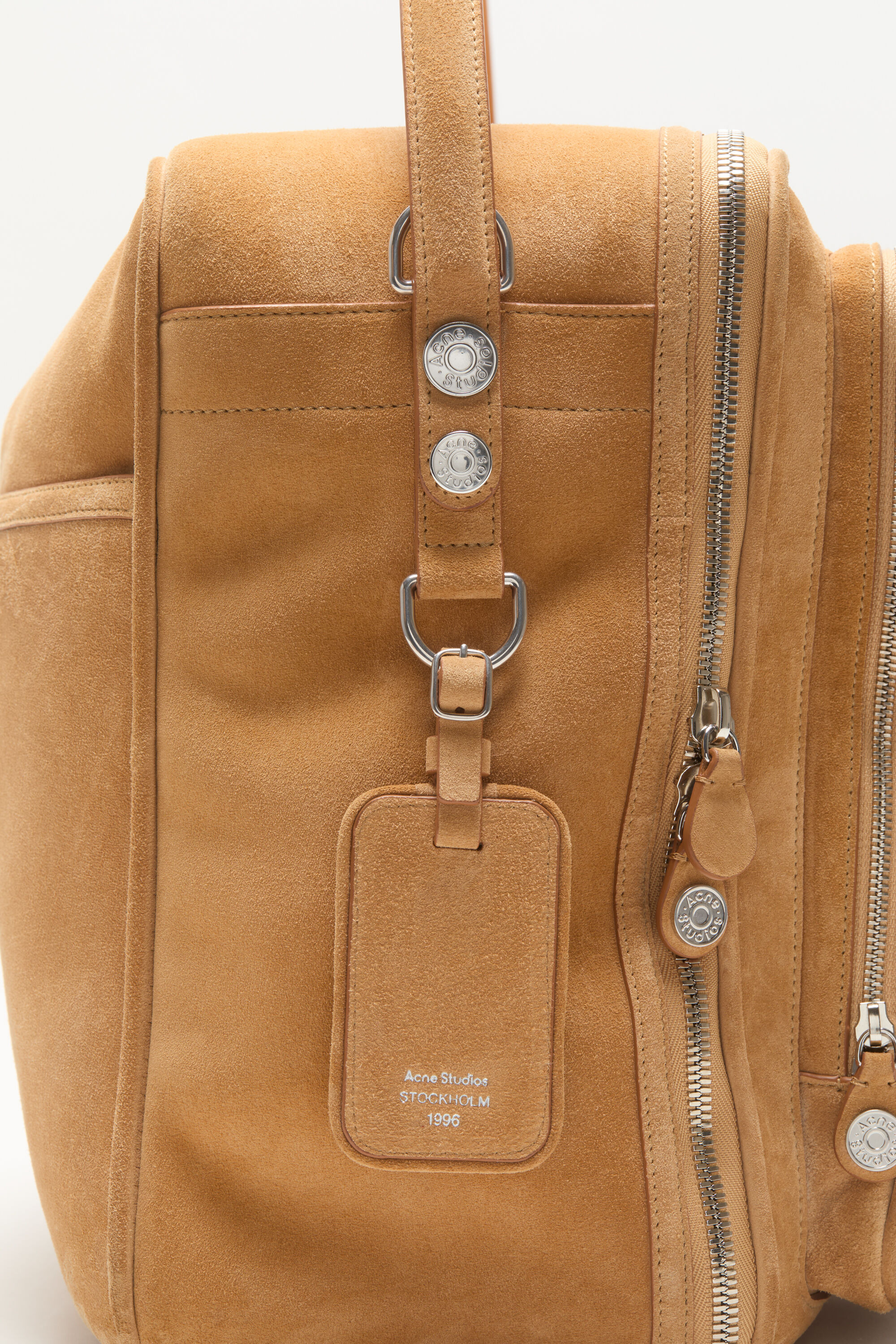 Camero Hotel suede shoulder bag - Sesame beige - 3