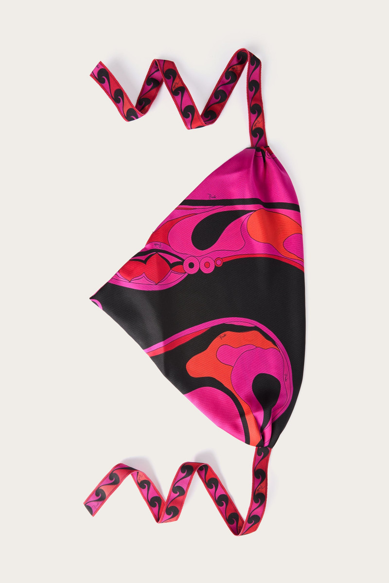 ORCHIDEE PRINT SILK BANDANA 1
