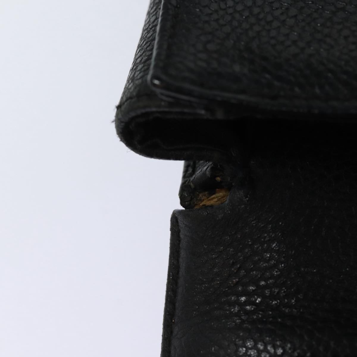 CHANEL Hand Bag Caviar Skin Black CC - 8