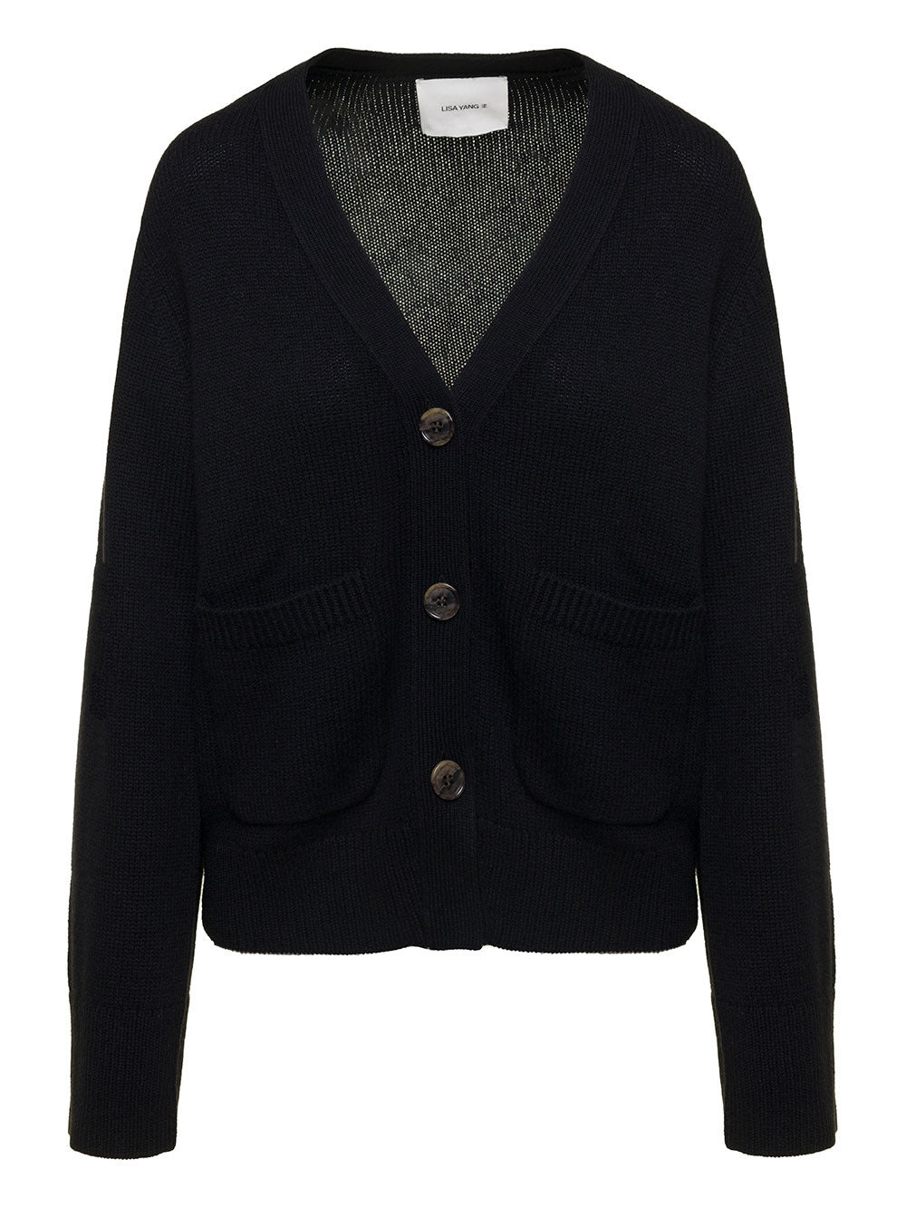 Lisa Yang Women 'Danni' Black Knitted Cardigan In Cashmere Woman - 1