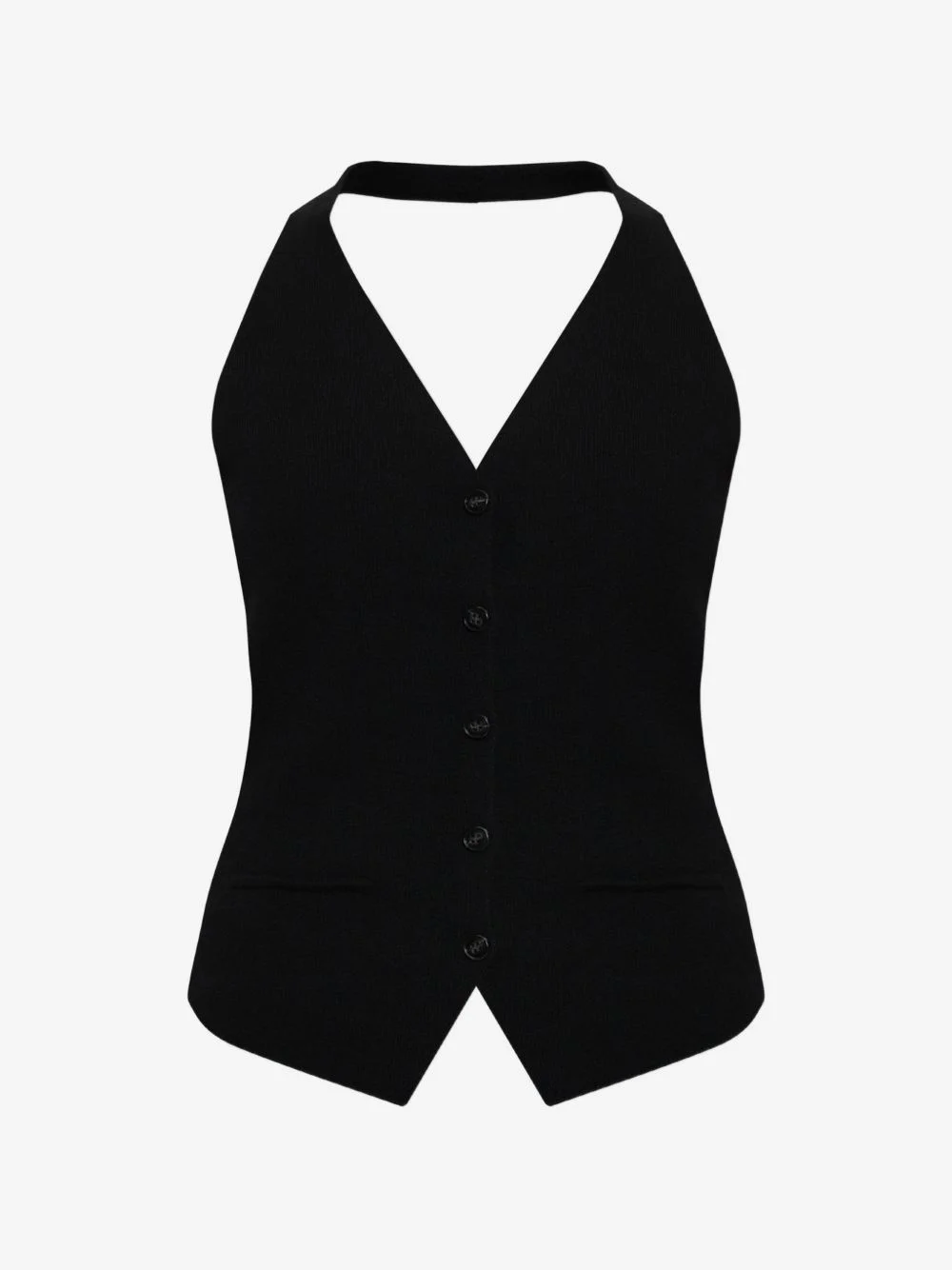 Immy halterneck button-up top - 1