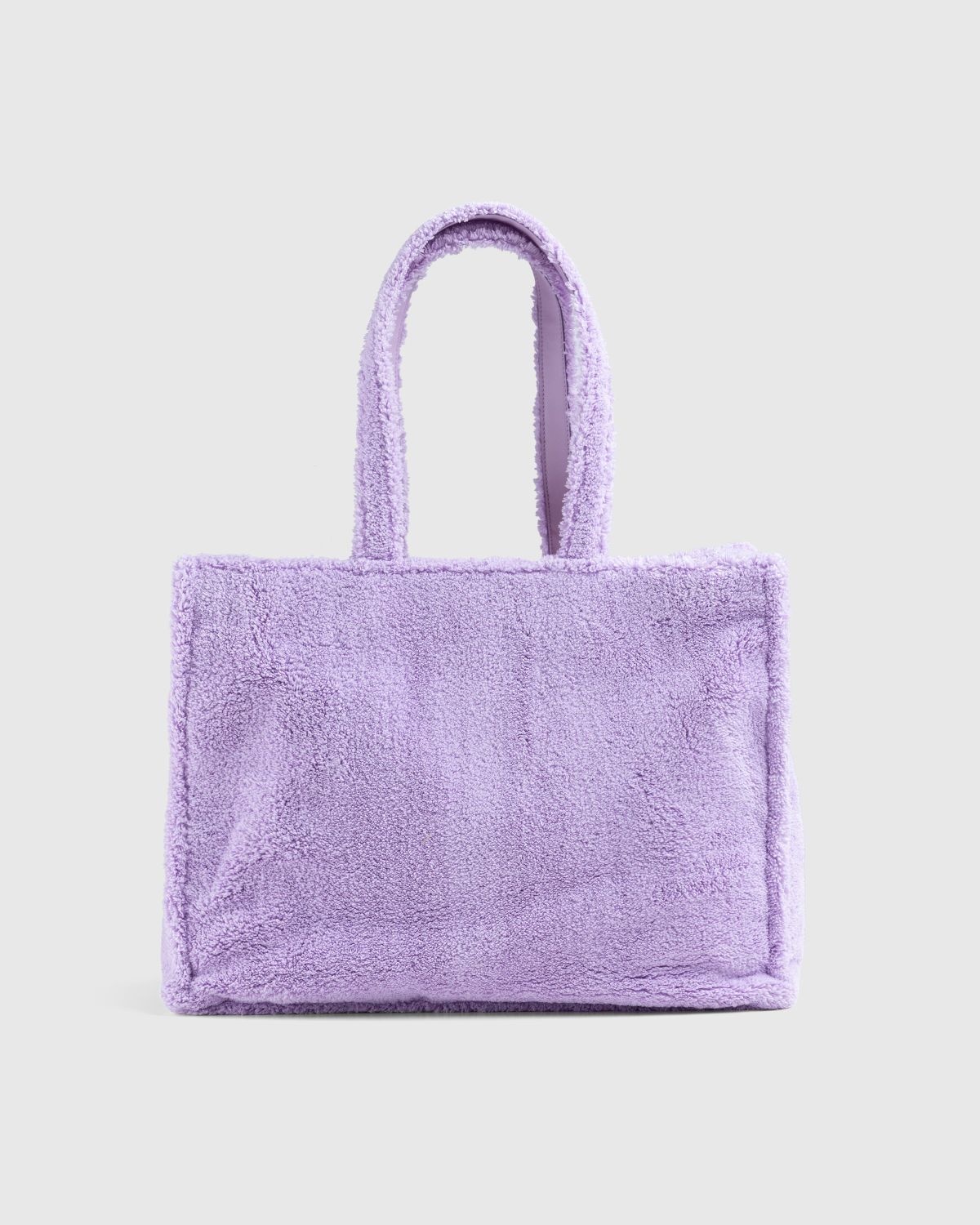 Acne Studios – Furry Logo Shoulder Tote Bag Lilac Purple - 2