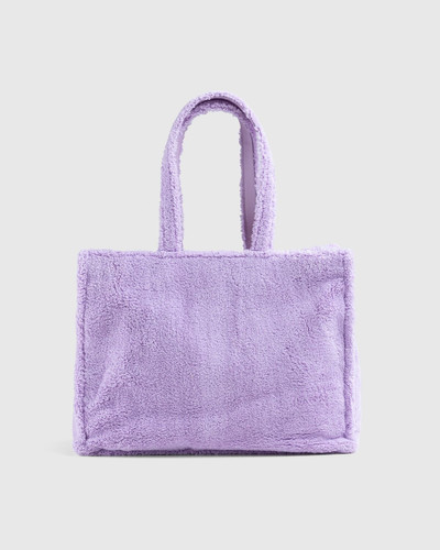 Acne Studios Acne Studios – Furry Logo Shoulder Tote Bag Lilac Purple outlook