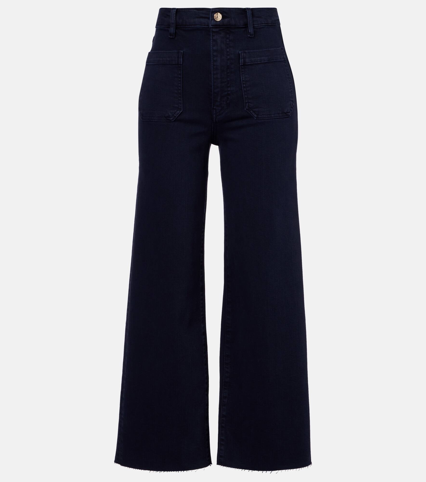 Anchor high-rise ankle wide-leg jeans - 1