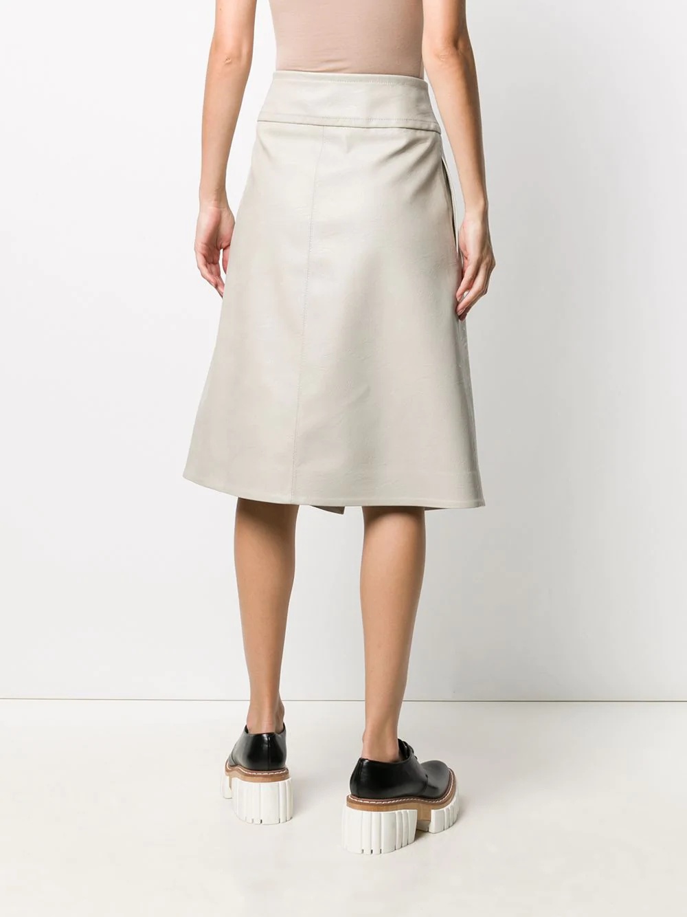 A-line wrap-front skirt - 4