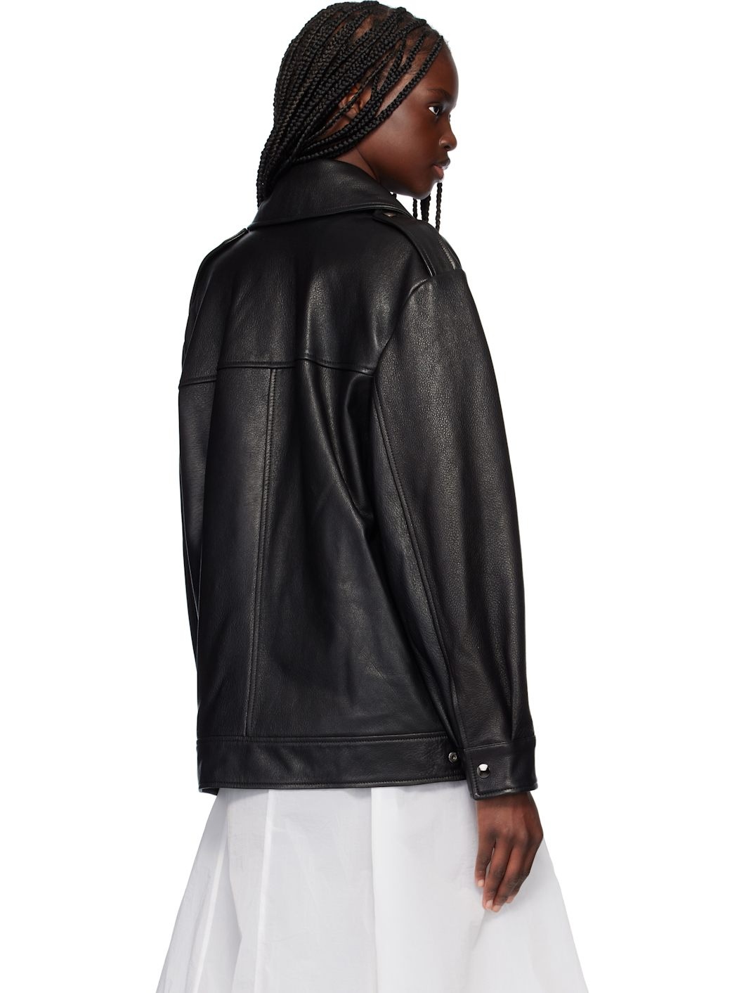 Black Drey 'The It Girl' Leather Jacket - 3