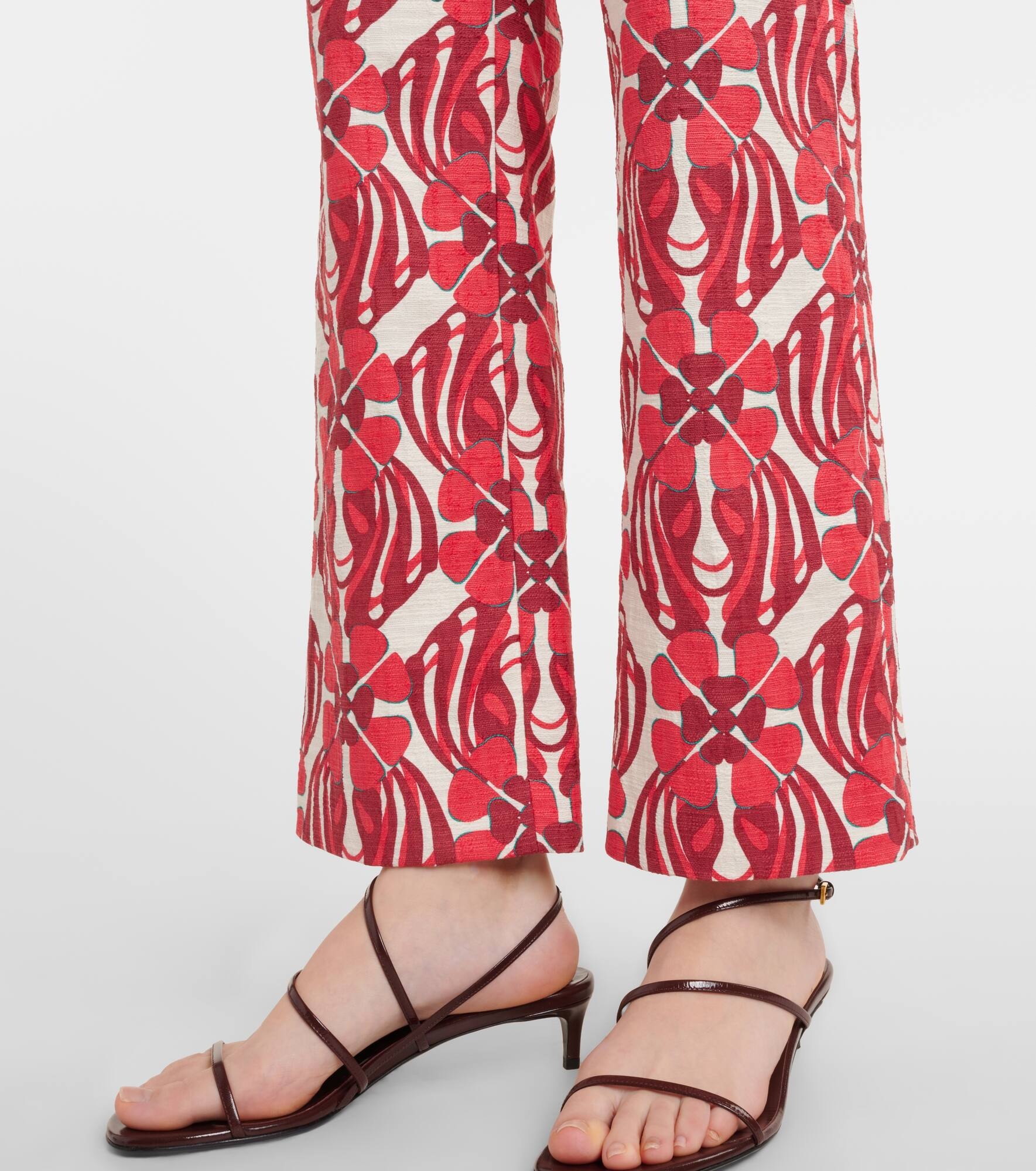 24/7 printed cotton straight pants - 5