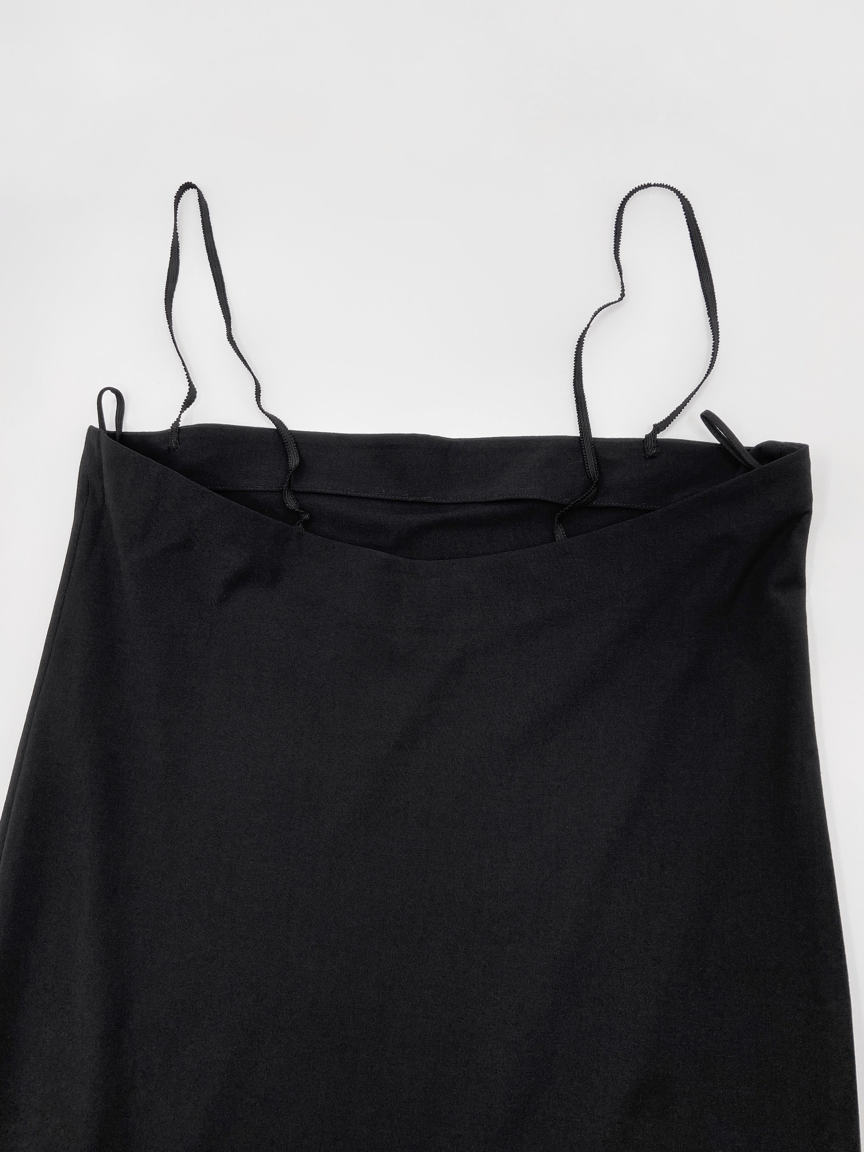 Gucci Spring 1997 Tom Ford Strapless Black Wool Tube Dress 44 - 10