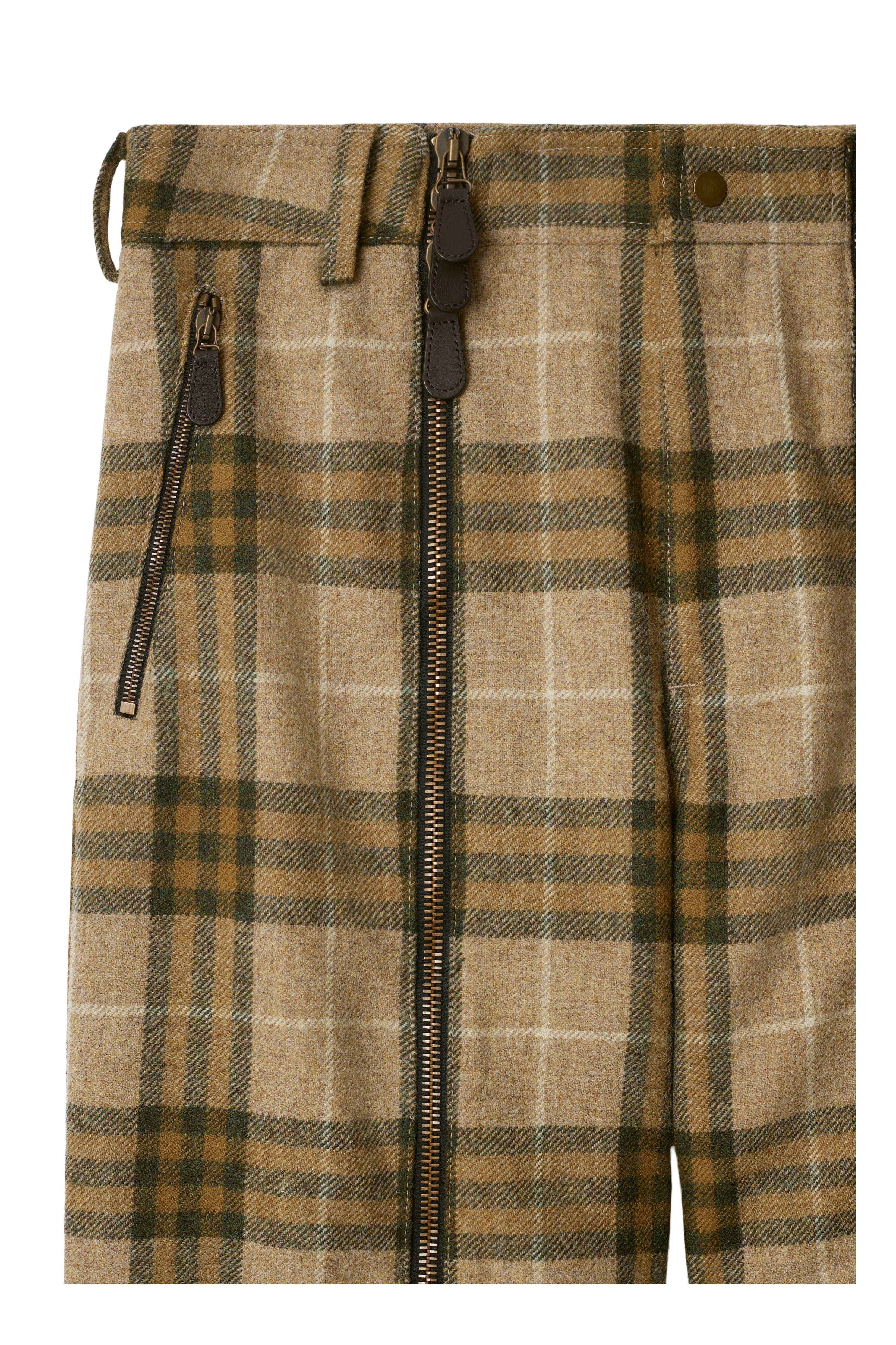 burberry Check Wool Zip Trousers in Camp at Nordstrom - 5