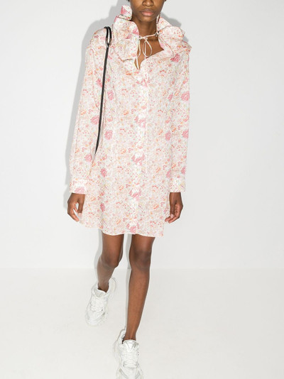 Y/Project floral print shirt dress outlook