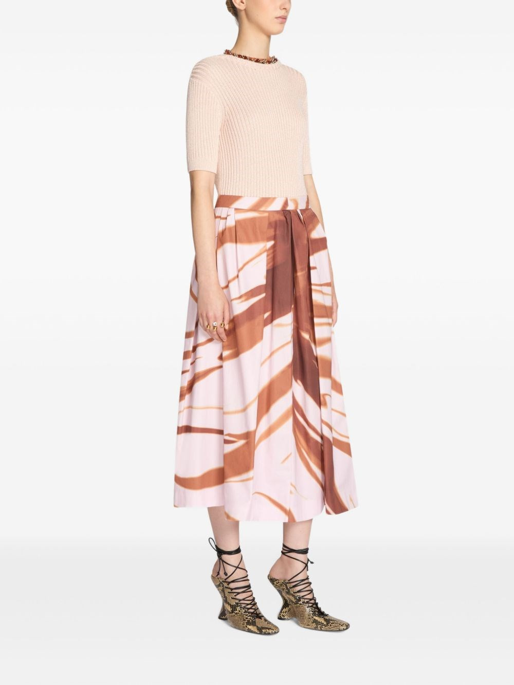 Soni printed midi skirt - 4
