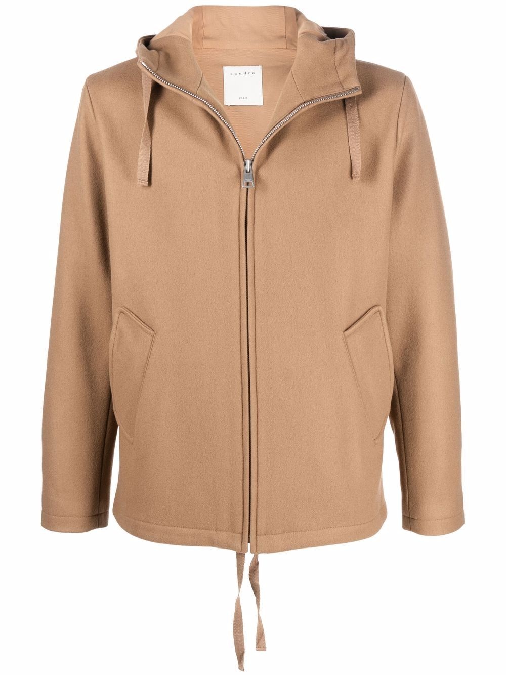 zipped hooded jacket - 1