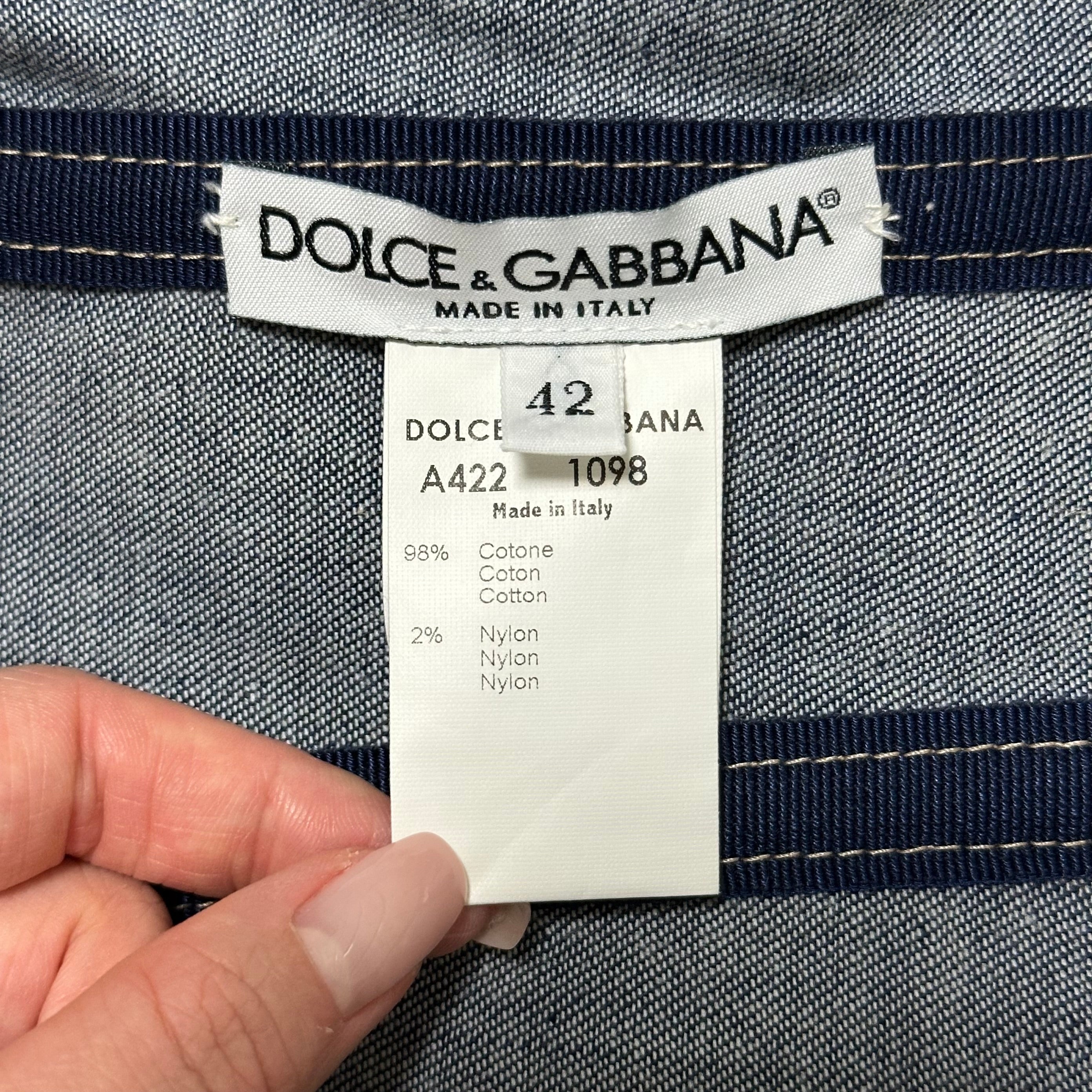 DOLCE&GABBANA Spring Summer 2000 Denim Bustier - 6