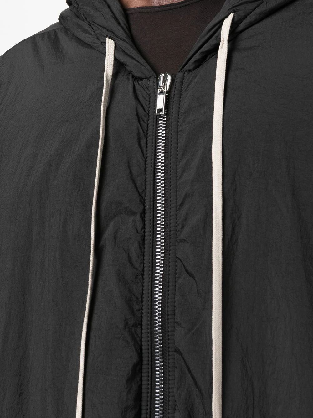 oversize drawstring raincoat - 5