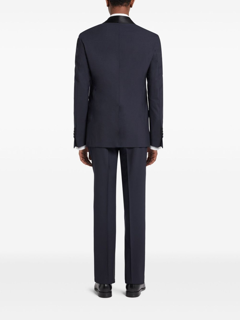 satin-trim suit 4