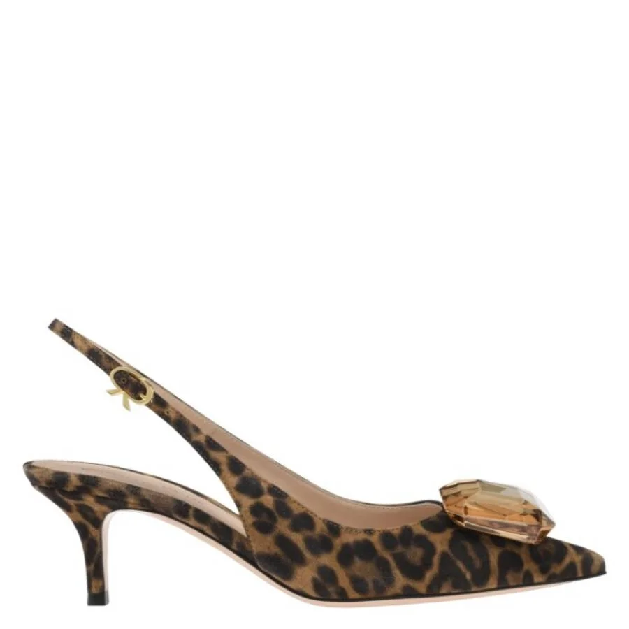 Gianvito Rossi Jaipur 55 Leopard Print Pumps - 1