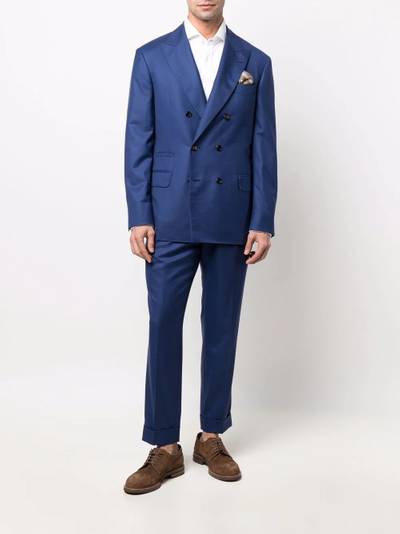 Brunello Cucinelli two-piece tailored double-breasted suit outlook