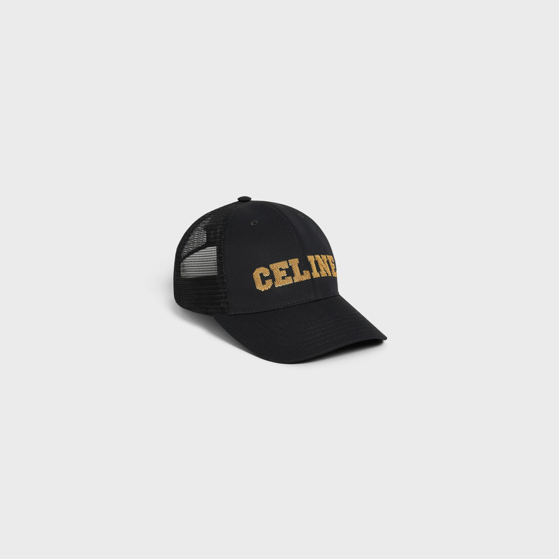 Celine embroidered cotton cap 1