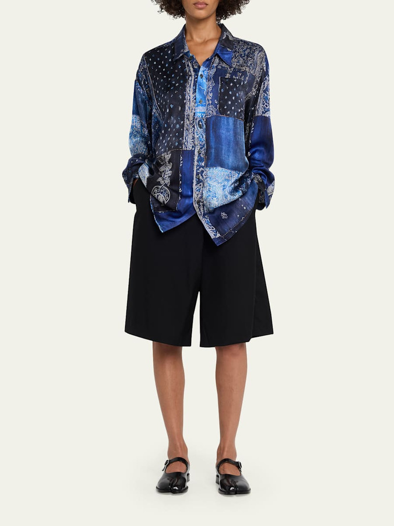 R13 Oversized Wool Crossover Shorts outlook