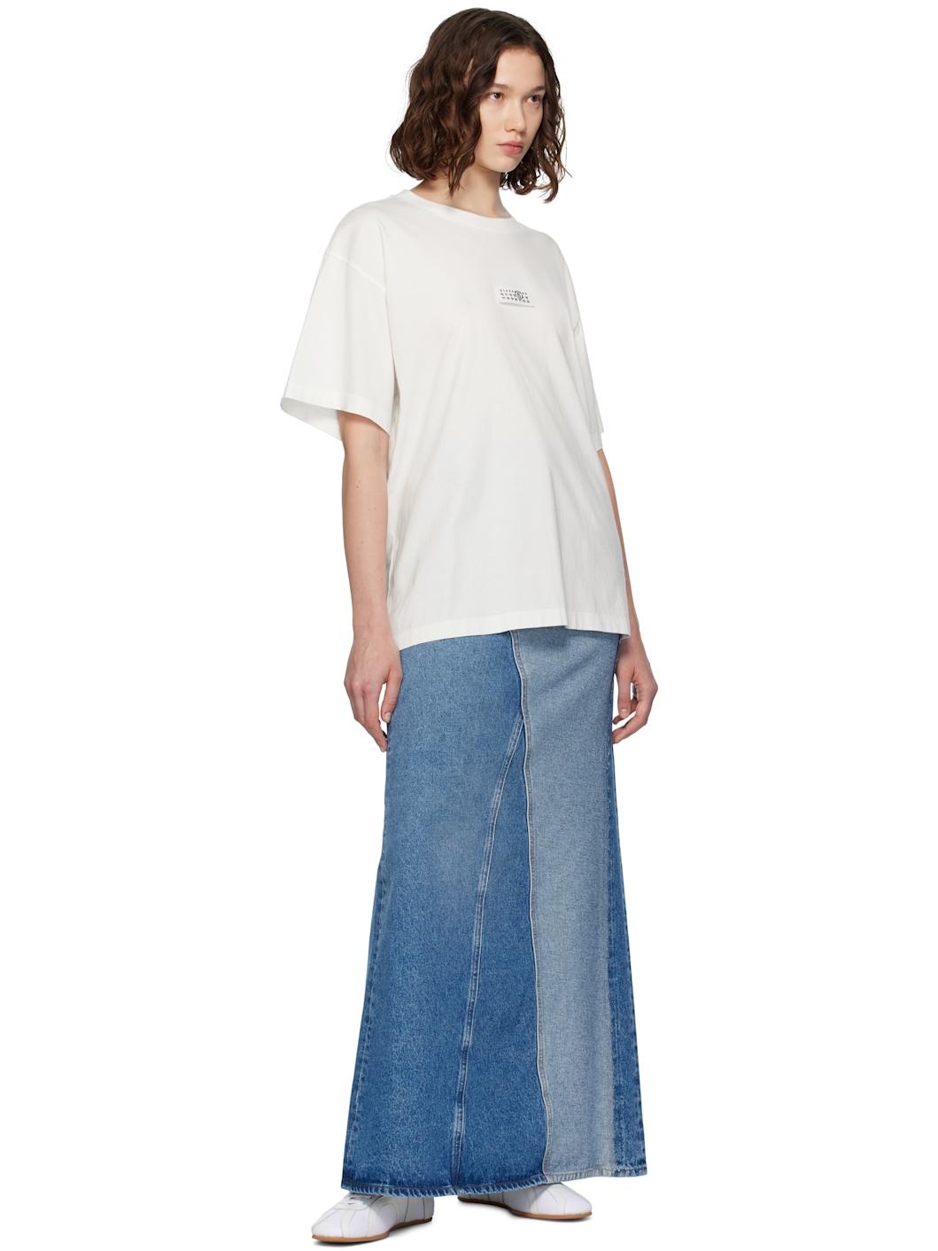 White Cotton T-shirt - 4