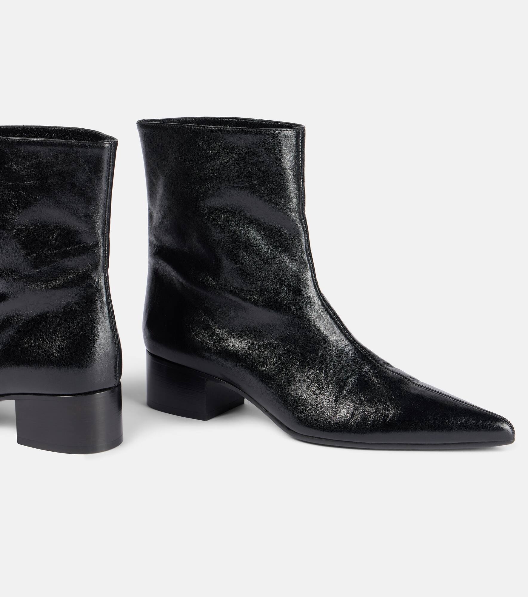 Andee leather ankle boots - 5